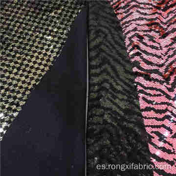 wholesale Tejido de lentejuelas Jacquard bordado de encaje de 5 mm